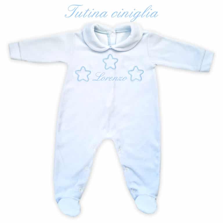 Tutina Personalizzata Neonato in COTONE stelline in cinque colori - Coccole  Store - Articoli Personalizzati per Neonati